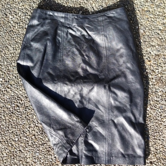 Ruth Wagner Dresses & Skirts - Vintage leather pencil skirt